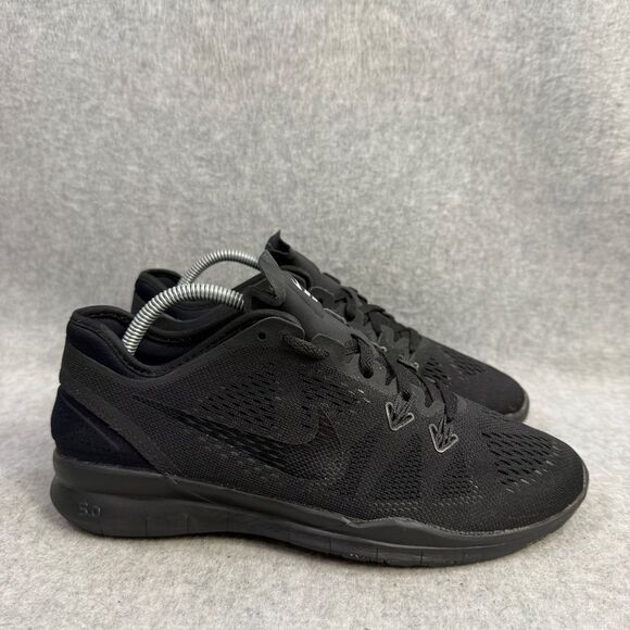 Nike Shoes Womens Size 6.5 Free Run Black Athletic‎ Running Sneakers 704674-001 - Picture 4 of 10